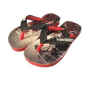 Havaianas Marvel Venom Vs. Carnage Black Kids Flip Flop Sandals, Size 10C